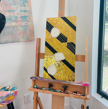 Geodes and Gold 12” x 24 “