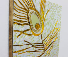 Golden Feather 16 x 16"